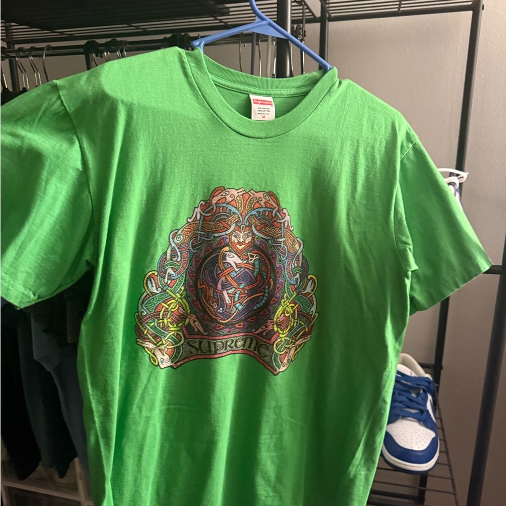Supreme Green Knot Tee Men's M